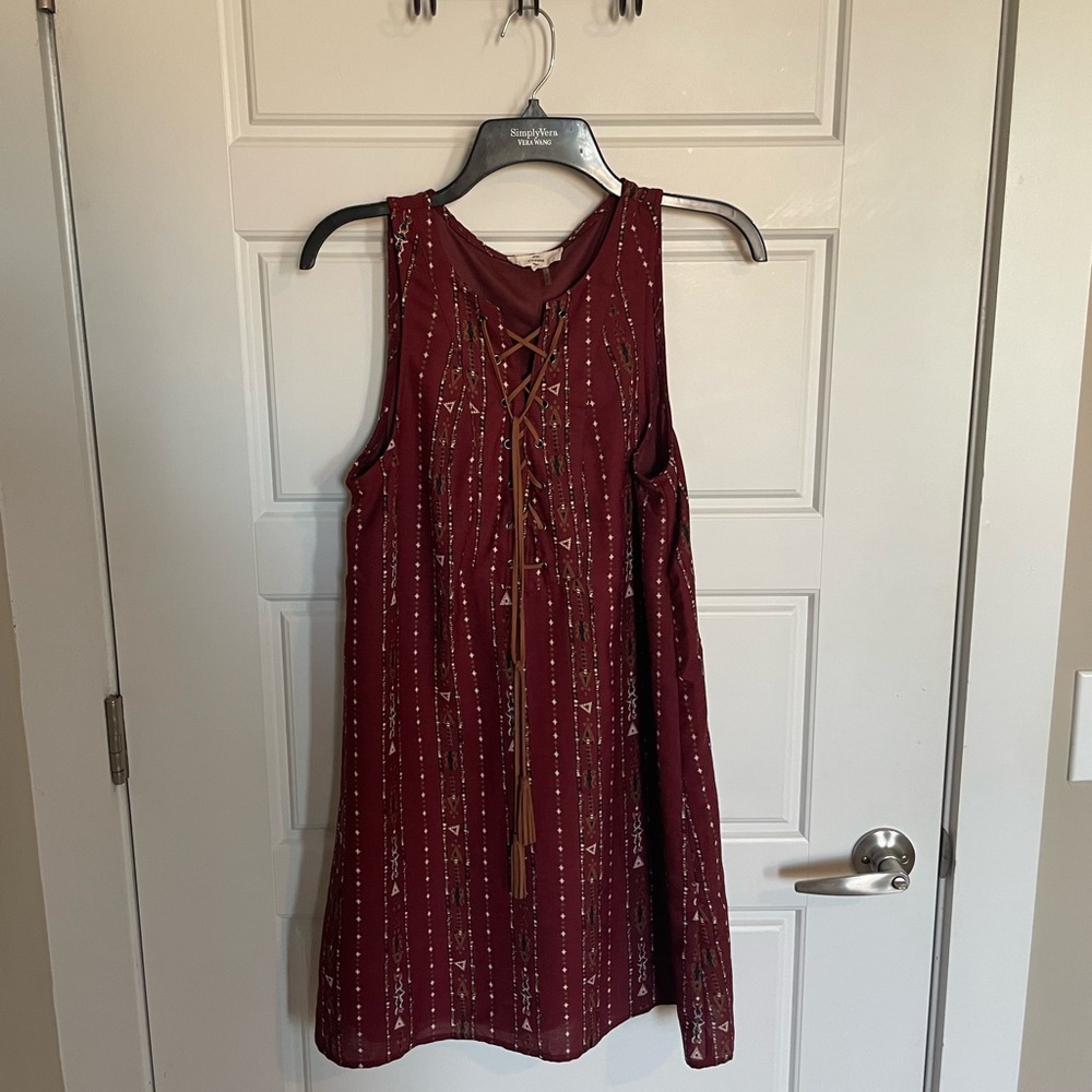 Tribal style dress, designer: Entro size small, great condition
